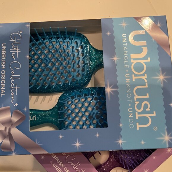 Unbrush Original &  Unbrush Mini - Glitter Set &‎ Pastel Set  (Purple and Blue) - Picture 6 of 6